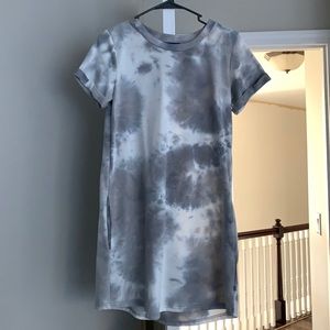 Sourhern shirt grey tie dye dress
